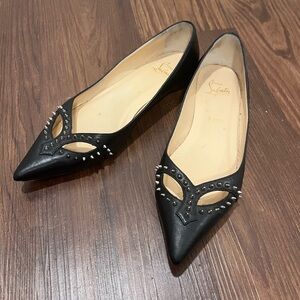 Christian Louboutin Catch Mex Flat Nappa Shiny Size 38.5
